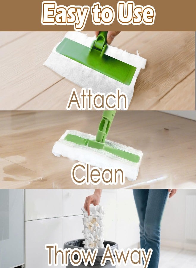 Ethanberg 50 Count Dry Sweeping Cloths Compatible with Swiffer Sweeper Mop, Heavy Duty Pet Sweeping Pads Refills, Disposable Duster Mop Pads Refills for Hardwood Floor Dust and Pet Hair Cleaning - Image 4